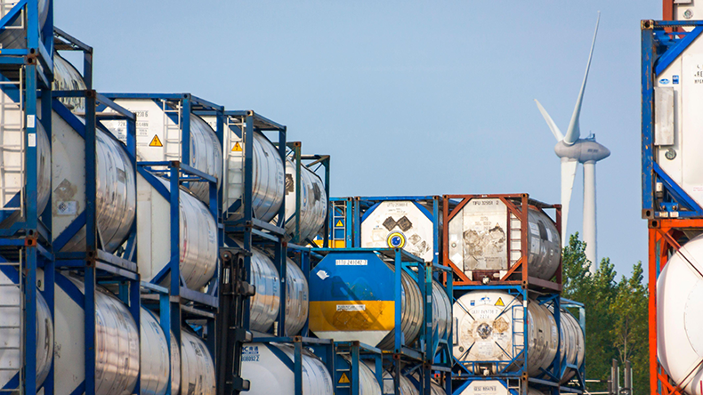 ISO container tanks in Rotterdam
