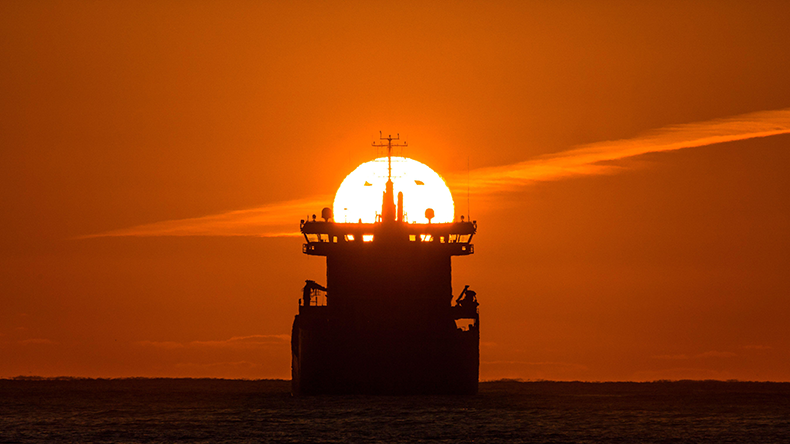 Superstructure of the oil tanker Stenberg in Ireland