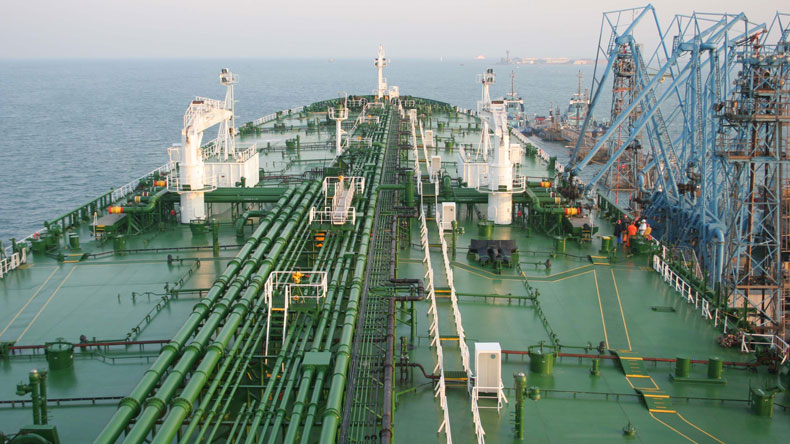 Aframax foredeck