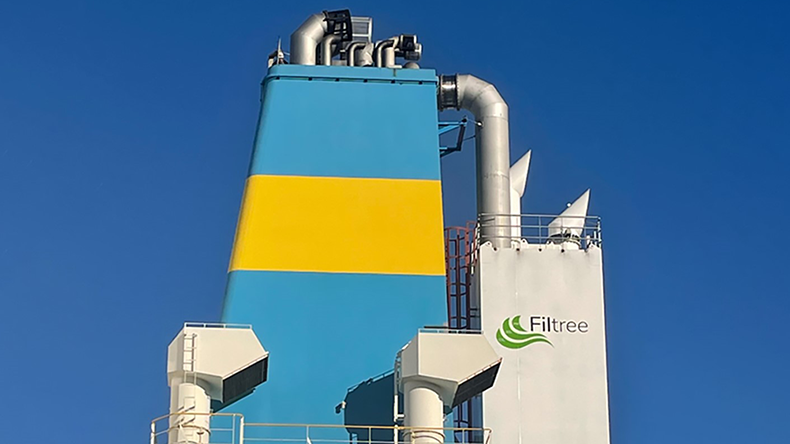 Eastern Pacific Shipping integrated emission reduction system on board a ship
