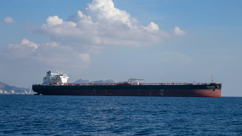 Frontline owned suezmax Front Crystal off the coast of Spain