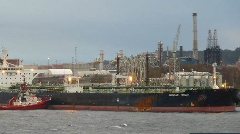 Panama-flagged crude oil tanker Spirit of Caspar 