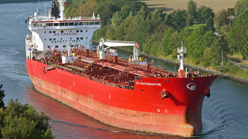 Scorpio Tankers handymax STI Rotherhithe in Kiel Canal