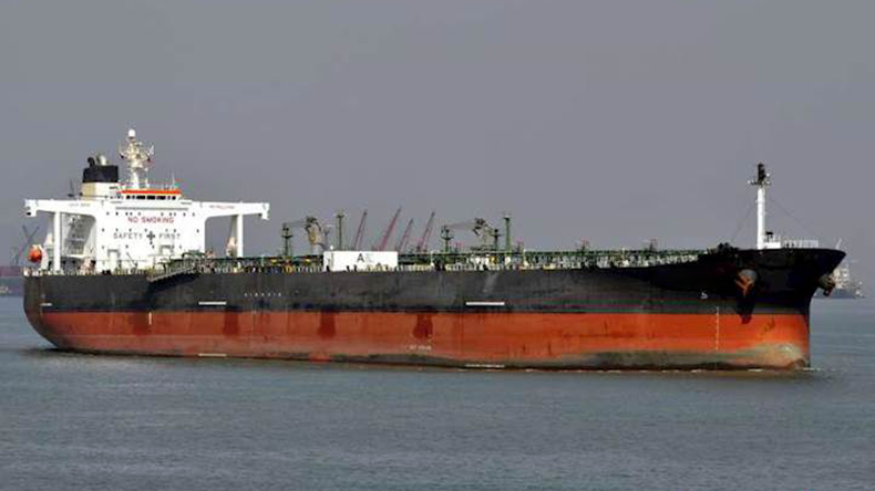 Suezmax tanker Fighter Two at sea