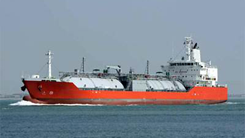 Tanker Gas Zeus at sea
