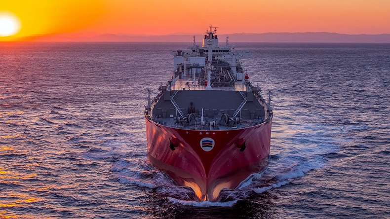 Capital Clean Energy Carriers LNG carrier with sun rising