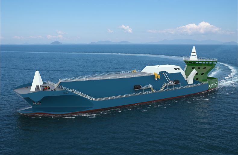 Kanfer  break-bulk LNG DSV - artiste impression 