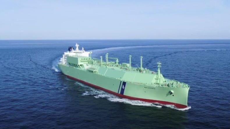 BW Lesmes LNG carrier at sea