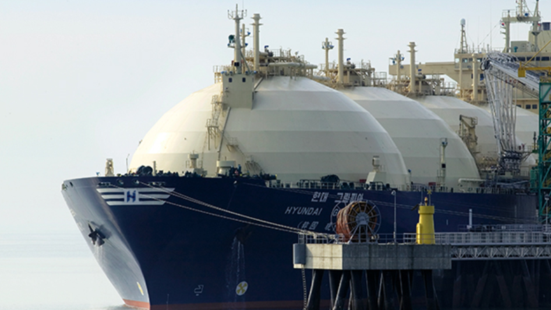 Hyundai LNG carrier at sea