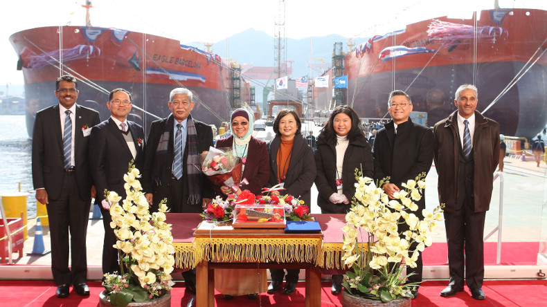MISC tanker launch in South Korea
