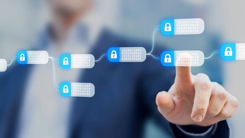 Blockchain concept image