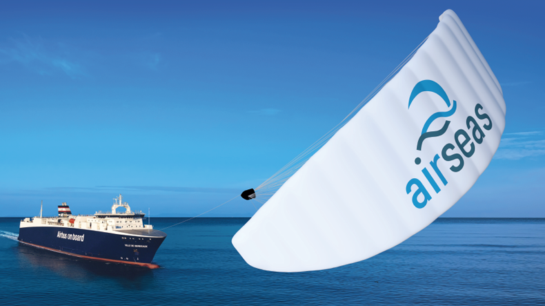 The Airseas Seawing in use on a vessel