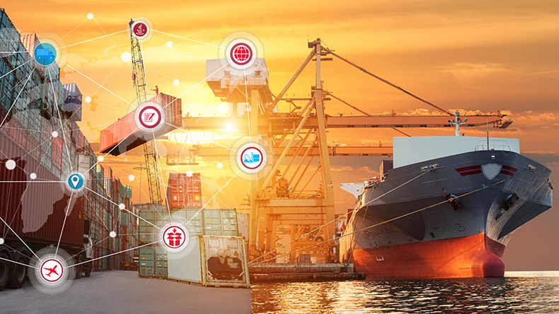 Smart logistics Container Online worldwide, internet of things