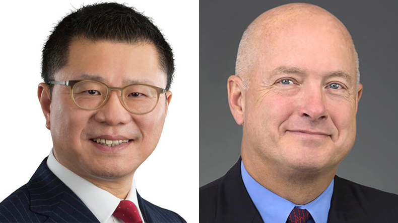 Bing Chen, left, and David Sokol, Seaspan and Atlas Corp