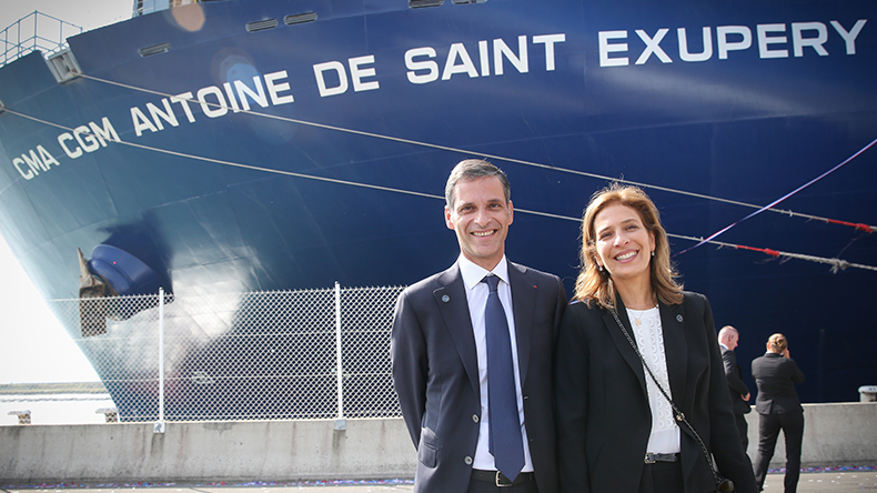 Saadé family, CMA CGM: Rodolphe Saadé and Tanya Saadé Zeenny