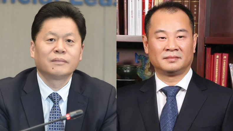 Xu Bin, left, Bocomm and Zhang Zhenghua, ICBC