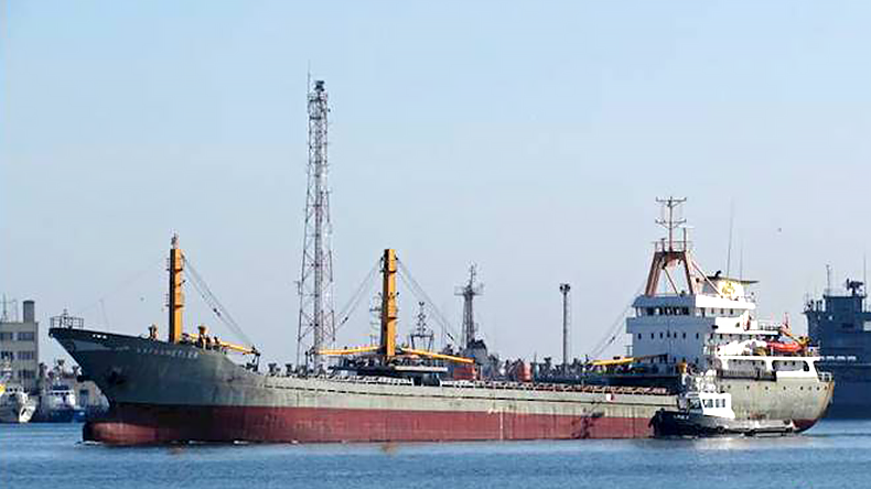 Kafkametler ship at port