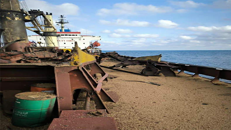 Vessel struck by Russian missile leaving Ukrainian Black Sea ports