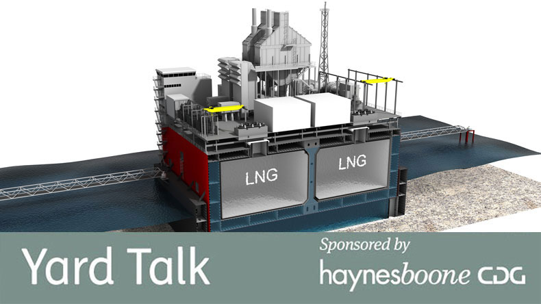 Gravifloat LNG platform